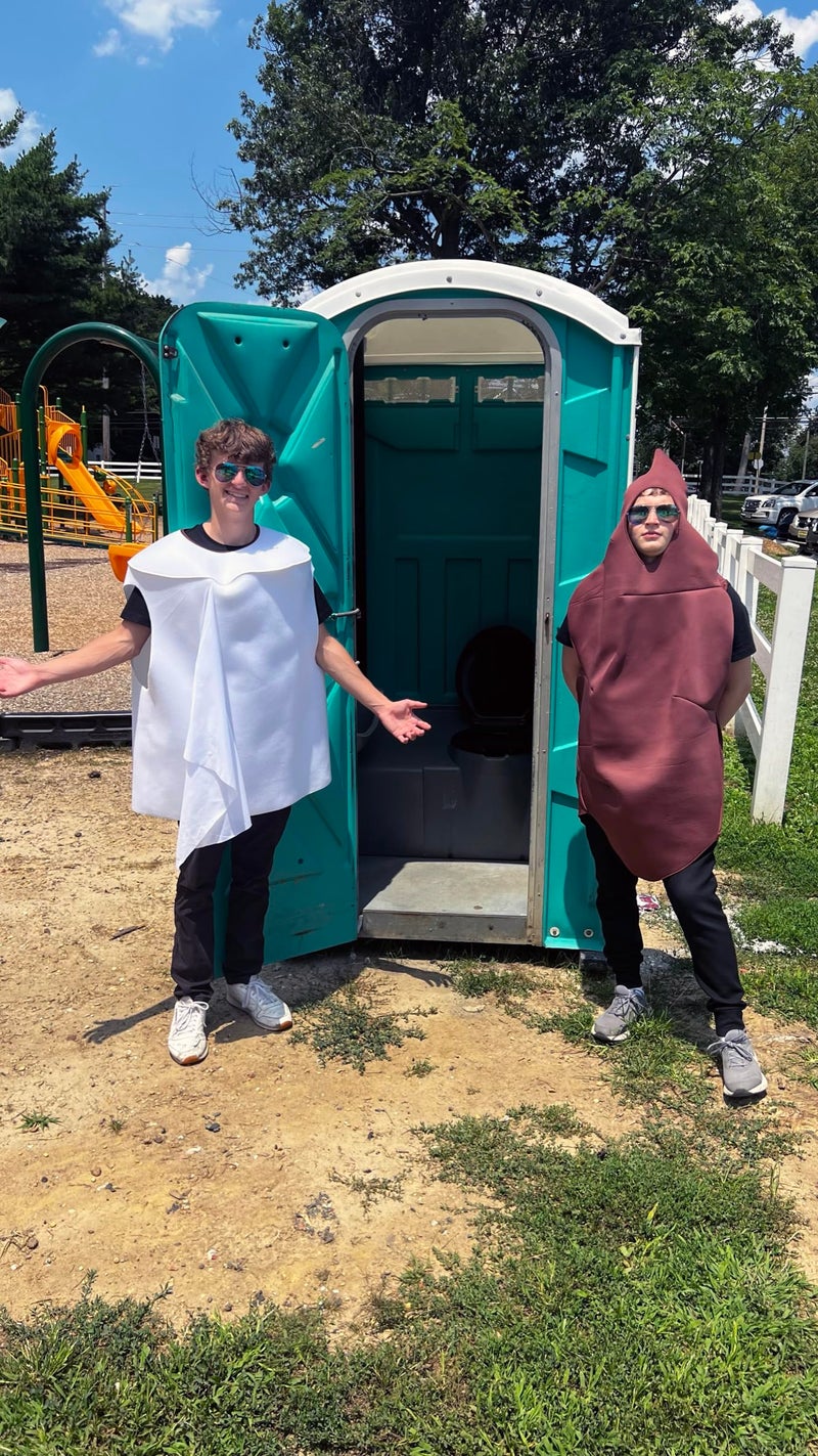 Rasta Imposta Poop and Toilet Paper 2 Piece Couples Costume Mens Womens Adult - Image 5
